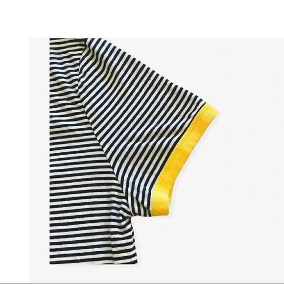 DIVIDE H&M Women's Crop Stripes T-shirt SZ M - Picture 4 of 4